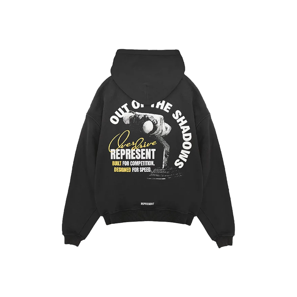 Represent Out Of The Shadows Hoodie Stained Black-Represent-pikastore.cz