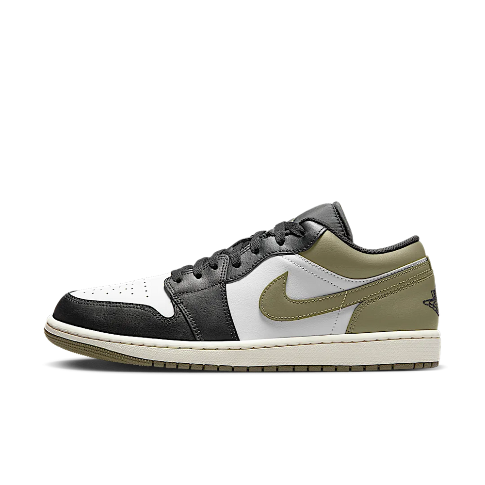 Nike Air Jordan 1 Low GS Black Toe Medium Olive-Air Jordan-pikastore.cz