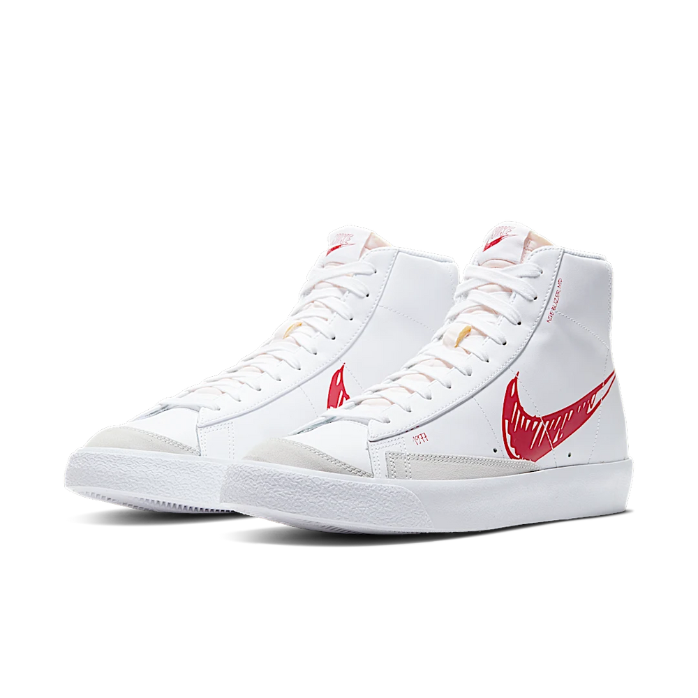Nike Blazer Mid 77 Sketch White Red-sneakers-Nike-pikastore.cz