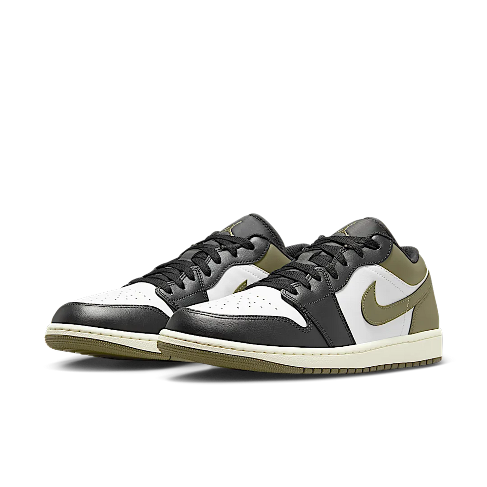 Nike Air Jordan 1 Low GS Black Toe Medium Olive-Air Jordan-pikastore.cz