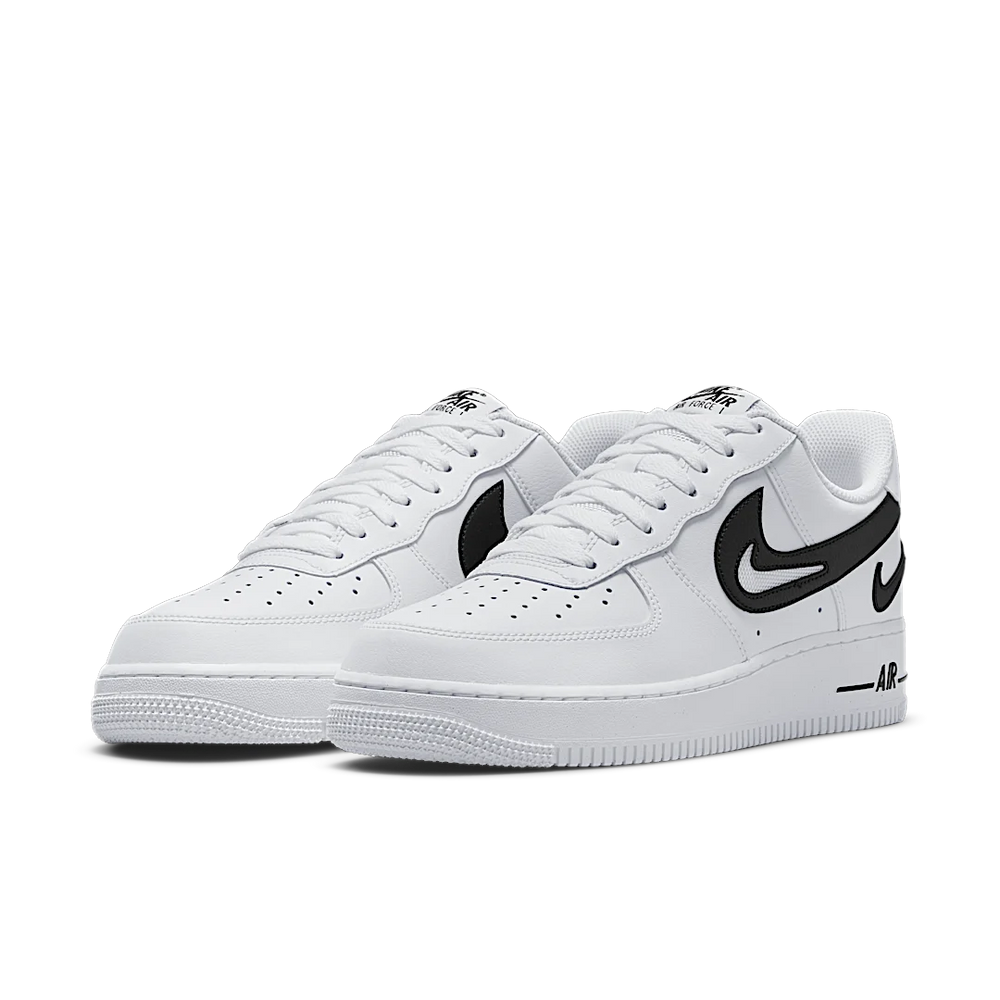 Nike Air Force 1 Low '07 FM Cut Out Swoosh White Black-sneakers-Nike-pikastore.cz