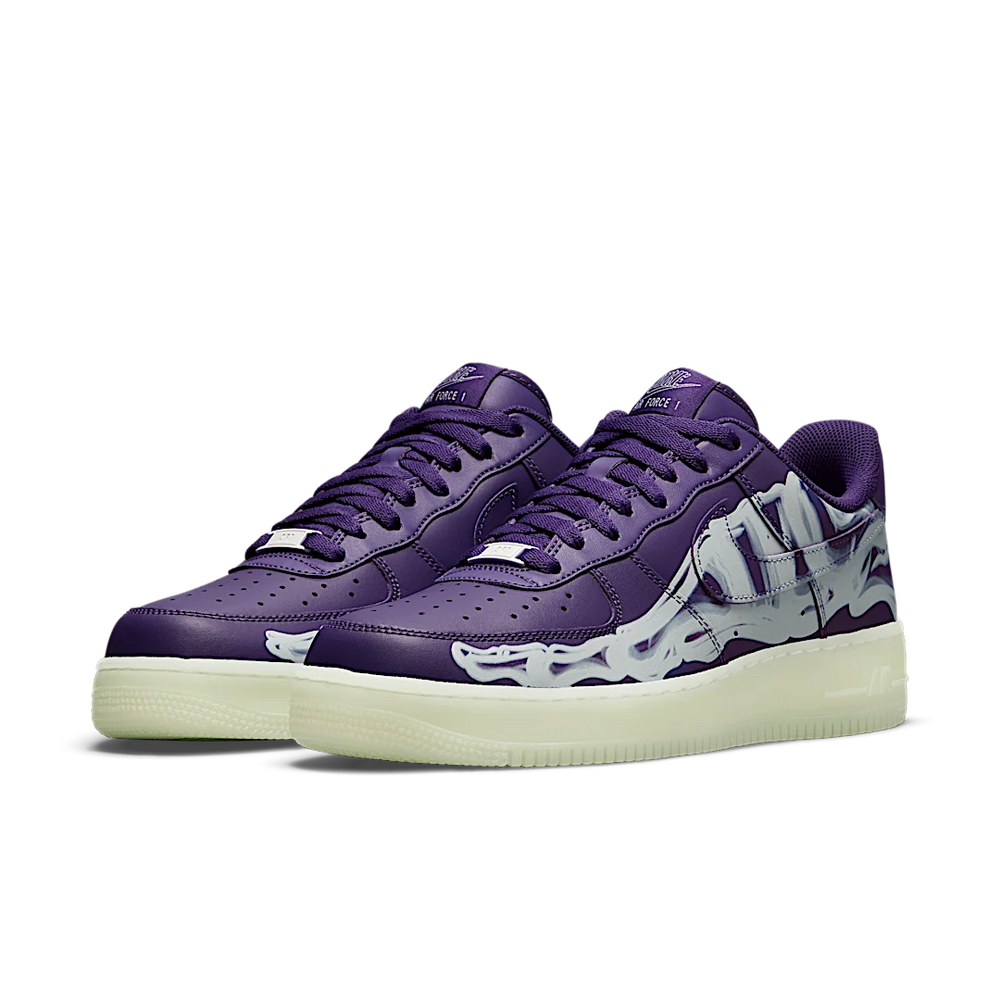 Nike Air Force 1 Low '07 QS Purple Skeleton Halloween (2021)-sneakers-Nike-pikastore.cz