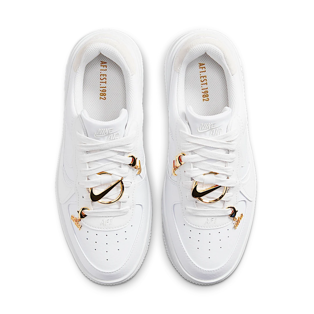 Nike Air Force 1 Low PLT.AF.ORM Bling White Metallic Gold (Women's)-sneakers-Nike-pikastore.cz