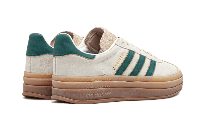 Adidas Gazelle Bold Magic Beige Collegiate Green (Women's)-sneakers-Adidas-pikastore.cz