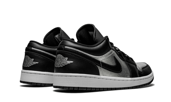 Nike Air Jordan 1 Low SE Black Metallic Silver (Women's)-sneakers-Air Jordan-pikastore.cz