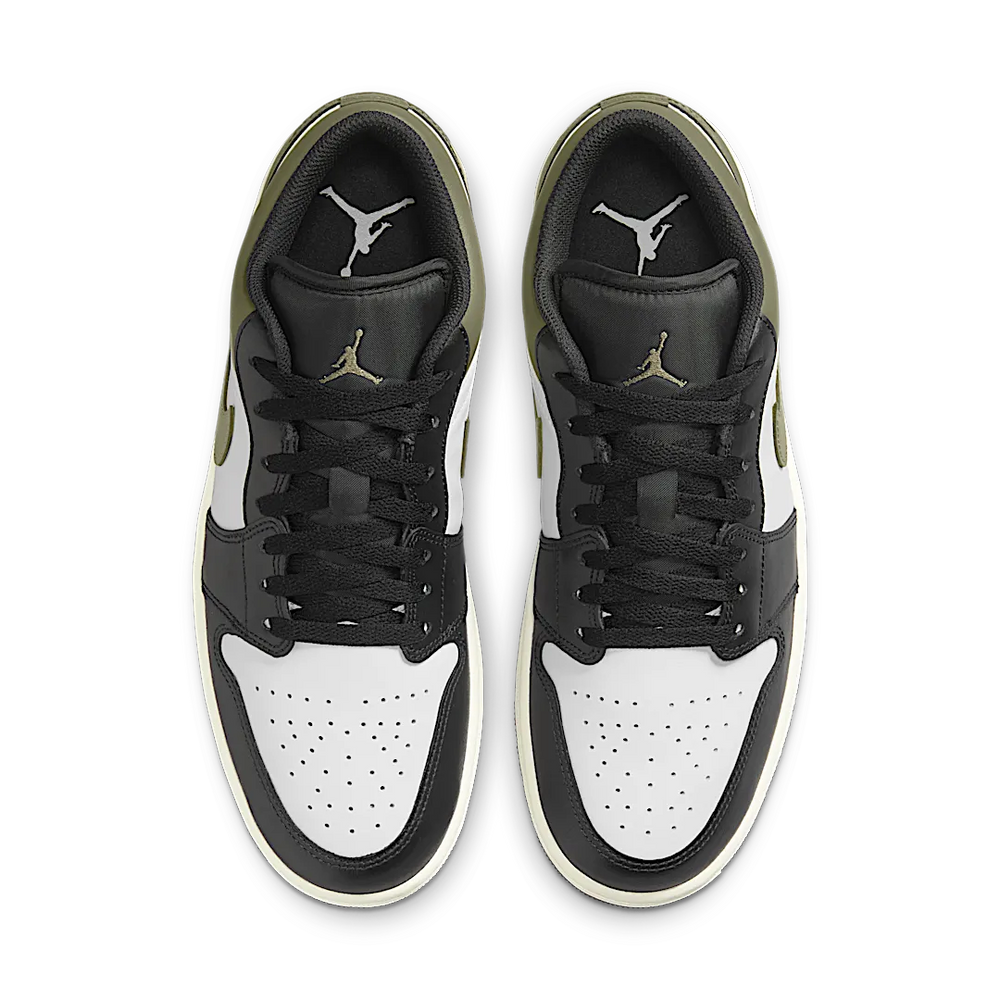 Nike Air Jordan 1 Low GS Black Toe Medium Olive-Air Jordan-pikastore.cz