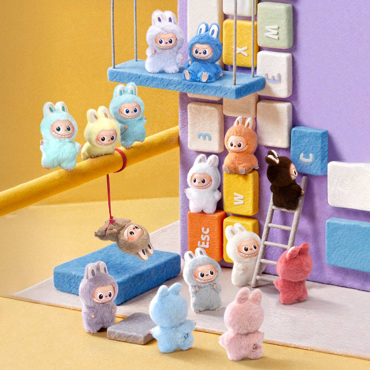 Labubu Pop Mart The Monsters Pin for Love Series Vinyl Plush Pendant (A-M) Single Blind Box-Labubu-pikastore.cz