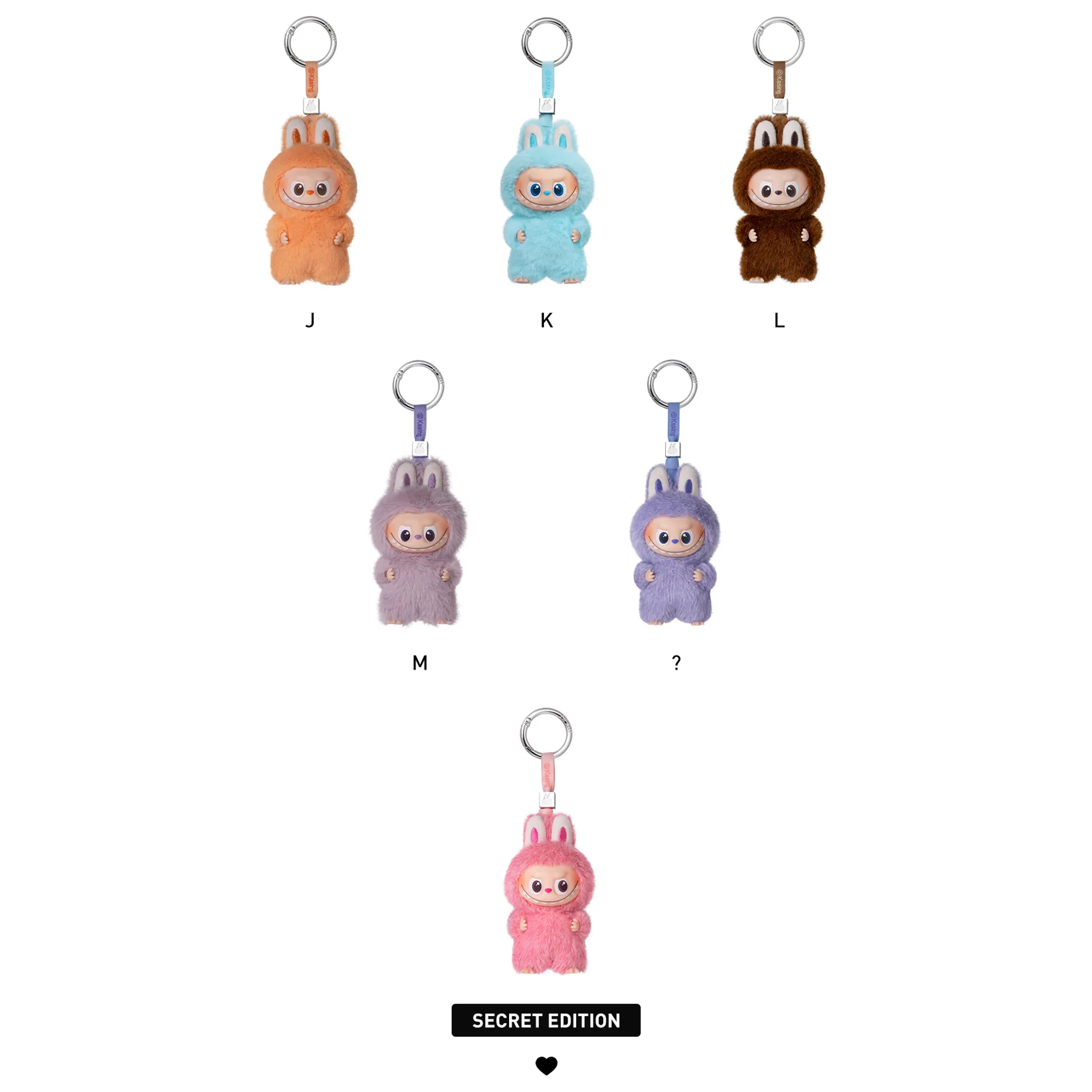 Labubu Pop Mart The Monsters Pin for Love Series Vinyl Plush Pendant (A-M) Single Blind Box-Labubu-pikastore.cz