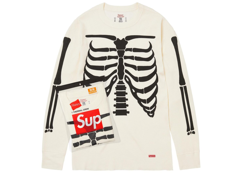 Supreme Hanes Bones Thermal Crew FW25 (1 Pack) White