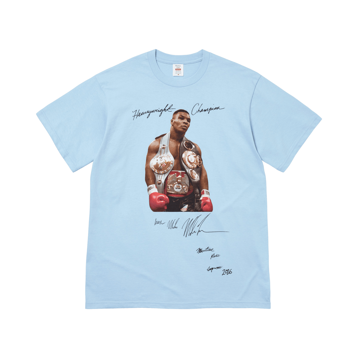 Supreme x Martine Rose Champion Tee Powder Blue – camiseta