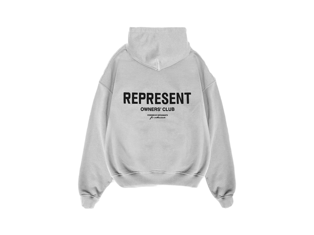 Represent Owners Club Zip-Up Ash Grey Hoodie-Represent-pikastore.cz