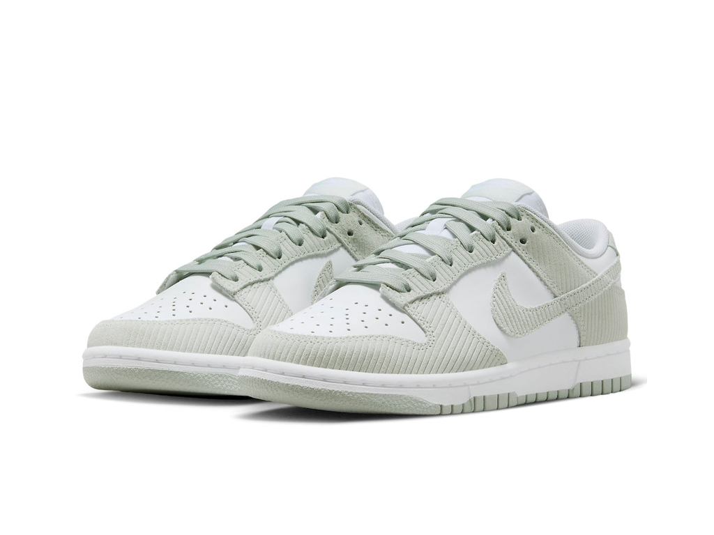 Nike Dunk Low Light Silver Corduroy (Women's)-sneakers-Nike-pikastore.cz