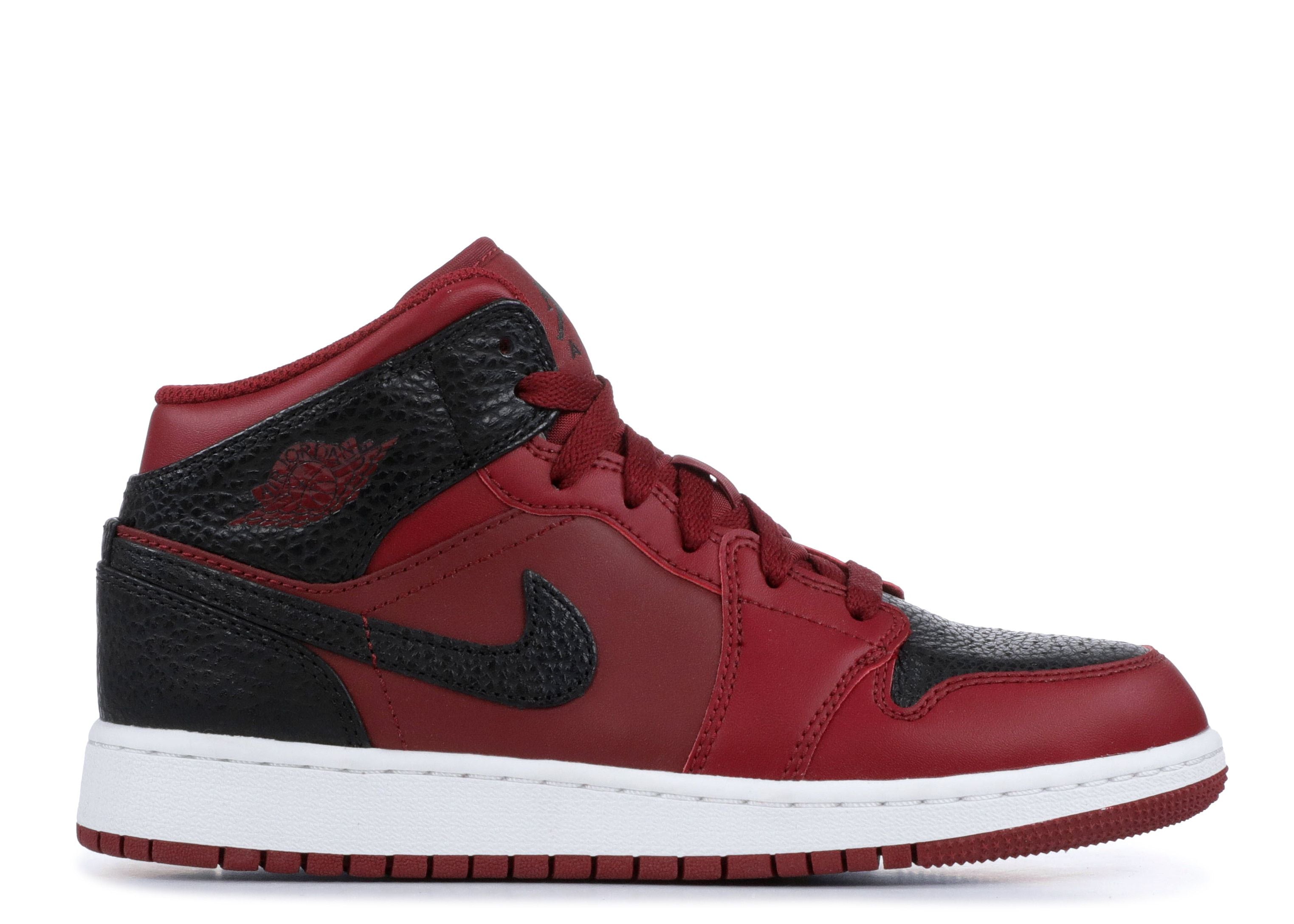 Air Jordan 1 Retro Mid GS Team Red Black-Air Jordan-pikastore.cz