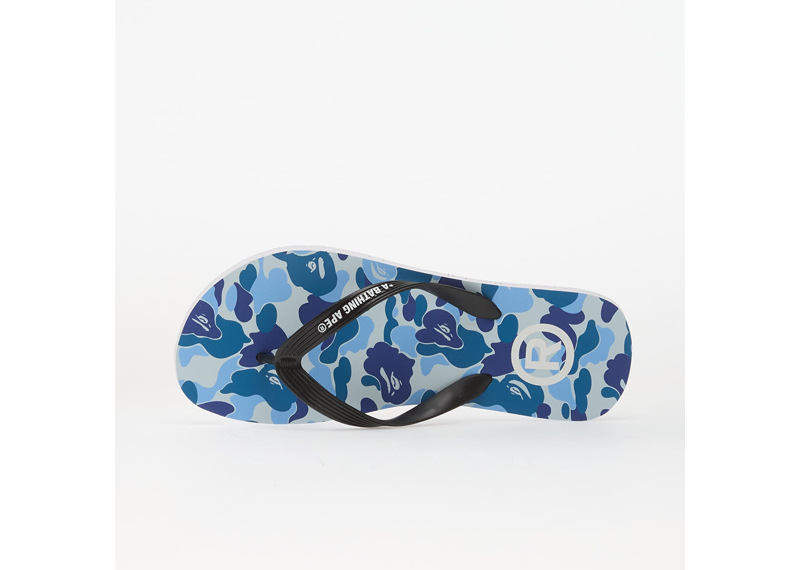 A BATHING APE Abc Camo Beach Sandals M Blue
