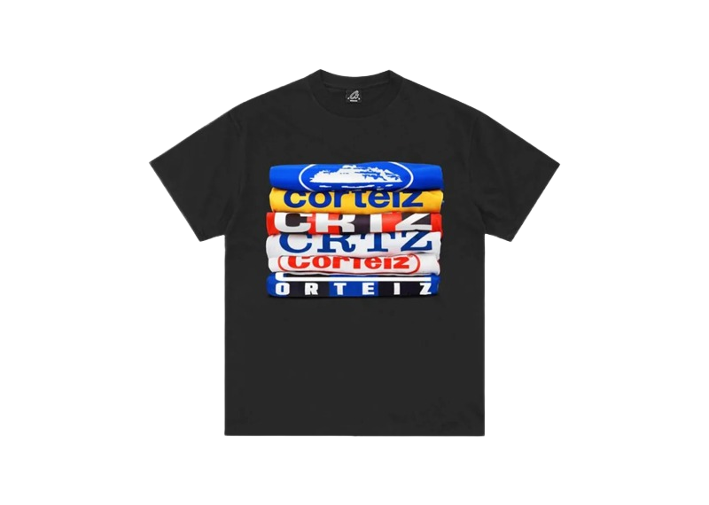 Corteiz Stack Tee Black-Corteiz-pikastore.cz