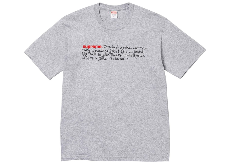 Supreme Joke Tee Heather Grey