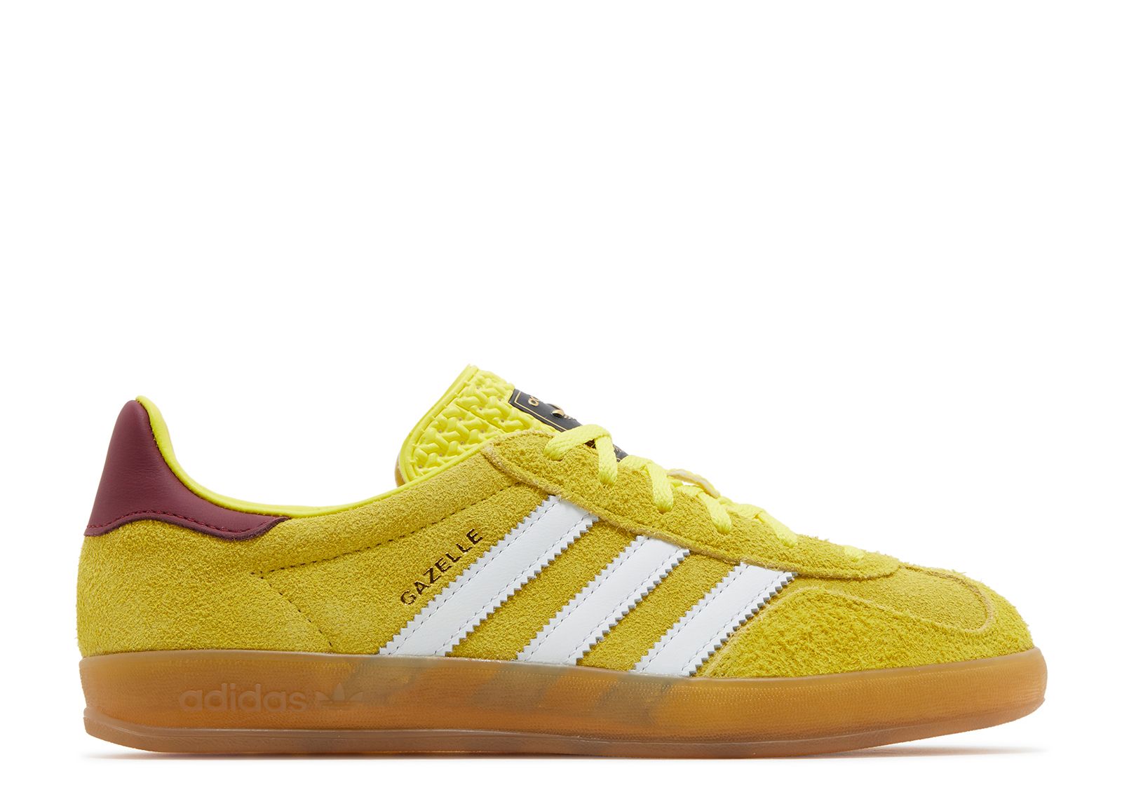 Adidas Wmns Gazelle Indoor Bright Yellow Burgundy