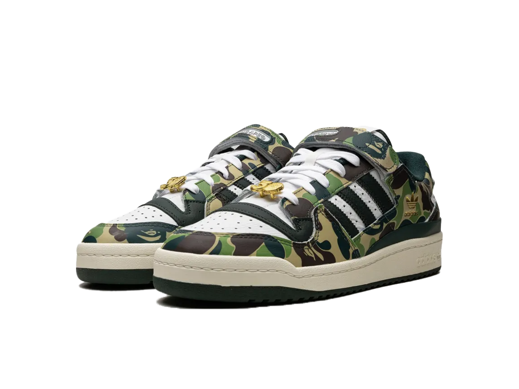 Adidas BAPE x Forum Low 84 30th Anniversary - Green-Adidas-pikastore.cz