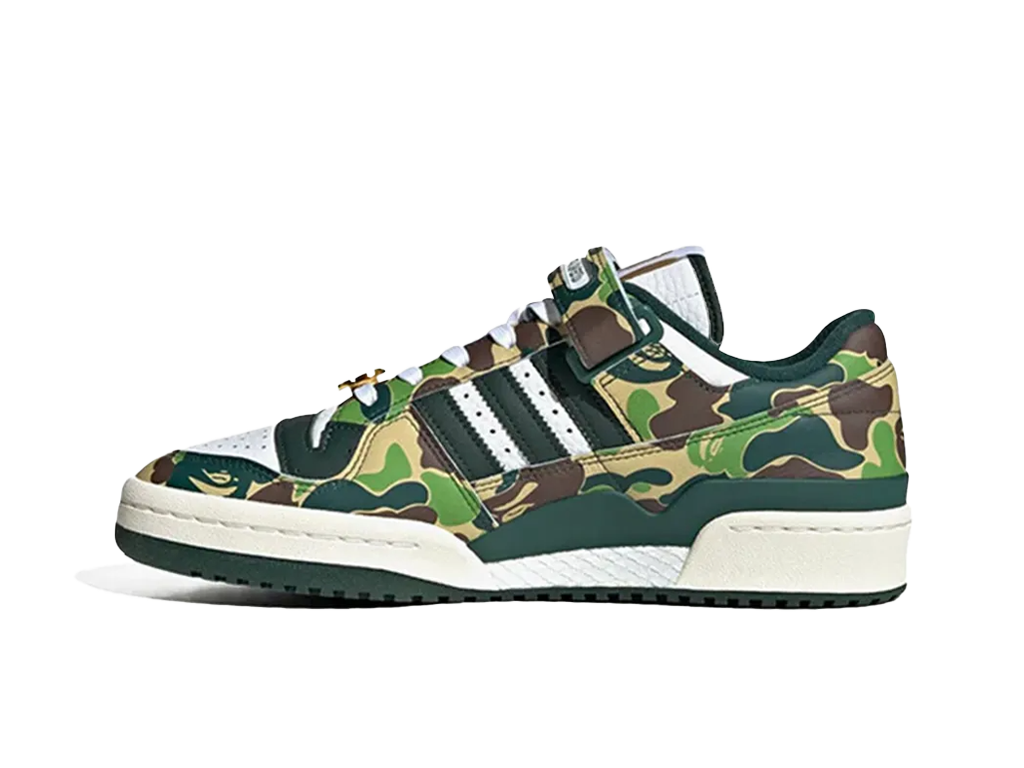 Adidas BAPE x Forum Low 84 30th Anniversary - Green-Adidas-pikastore.cz