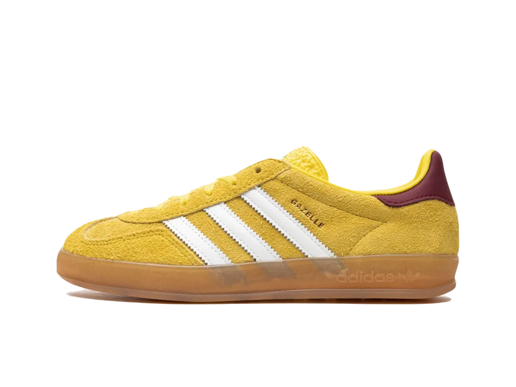Adidas Wmns Gazelle Indoor Bright Yellow Burgundy-Adidas-pikastore.cz