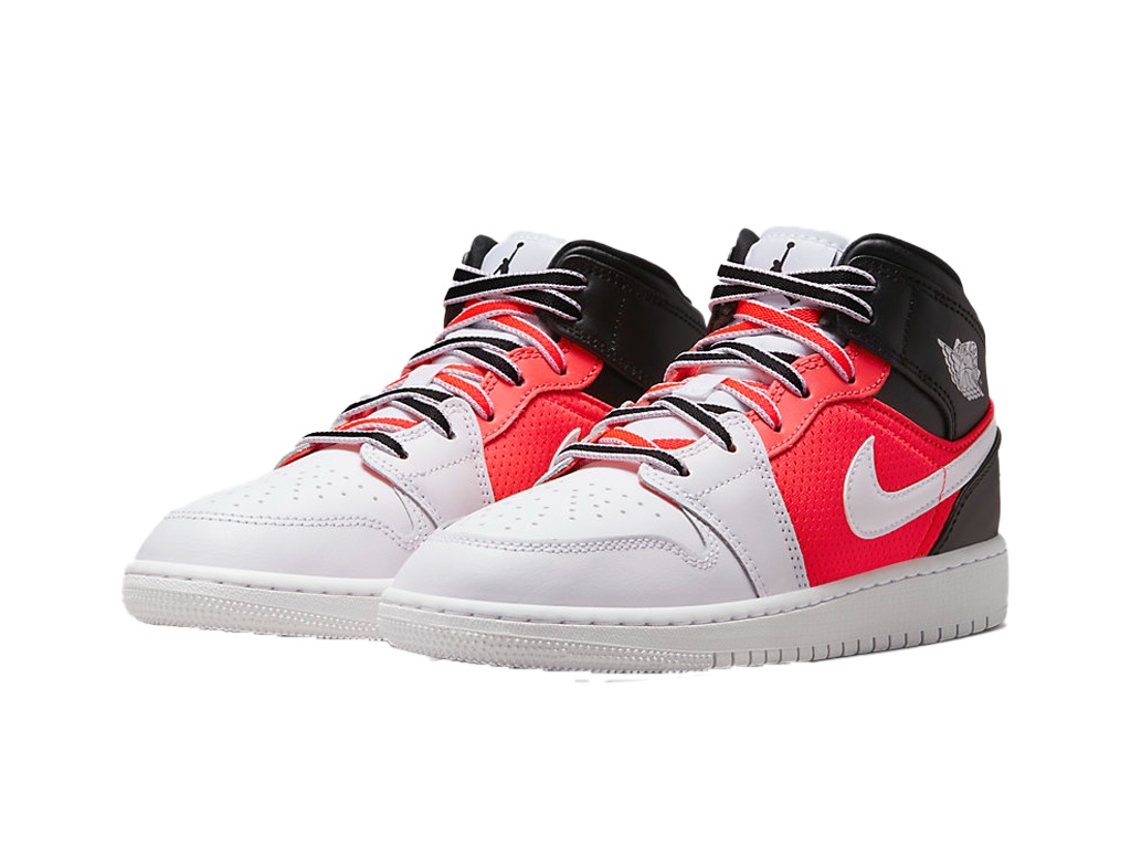 Air Jordan 1 Mid SE GS White Infrared-Air Jordan-pikastore.cz
