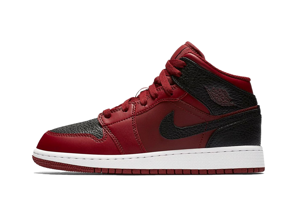Air Jordan 1 Retro Mid GS Team Red Black-Air Jordan-pikastore.cz