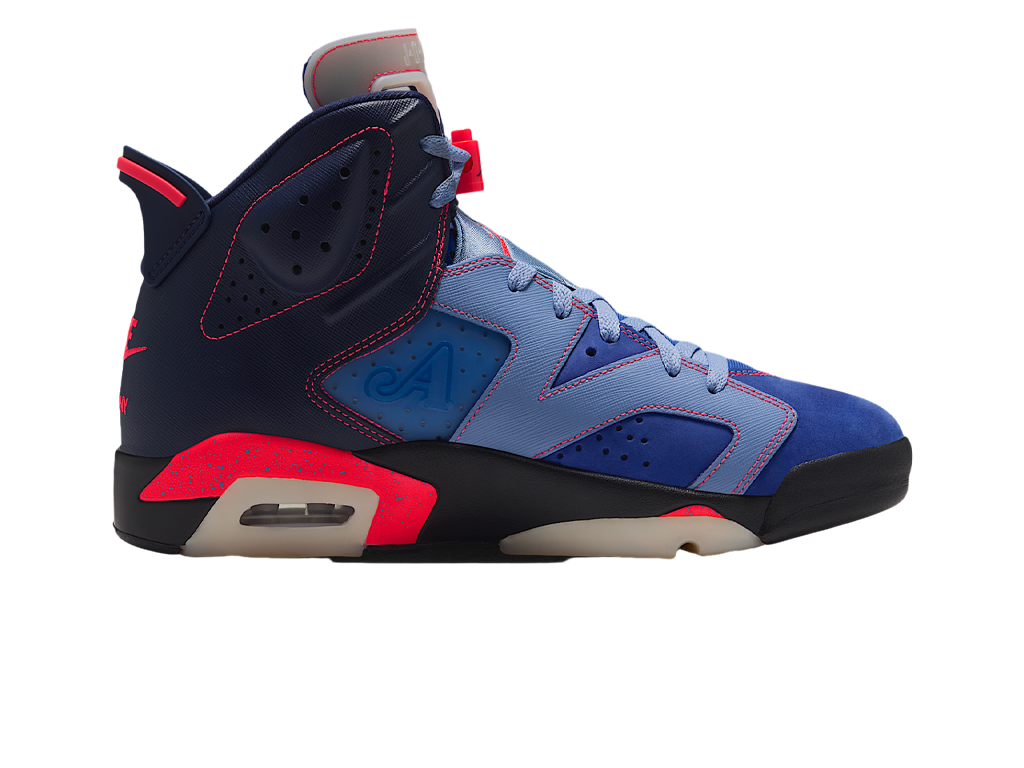 Awake NY x Air Jordan 6 Retro Midnight Navy Infrared – tenisky – fotka 3 z 5