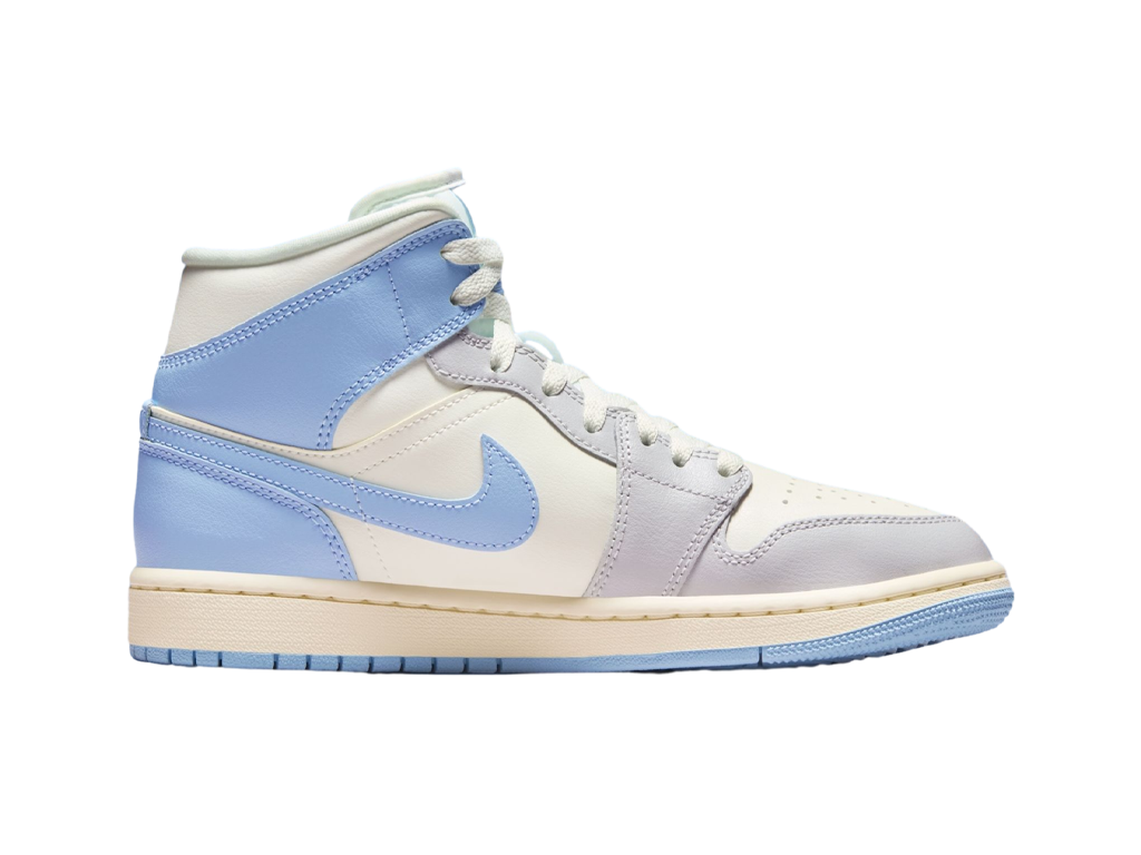Air Jordan Jordan 1 Mid Psychic Blue Sail Coconut Milk (Women's) – кросівки – фото 3 з 5