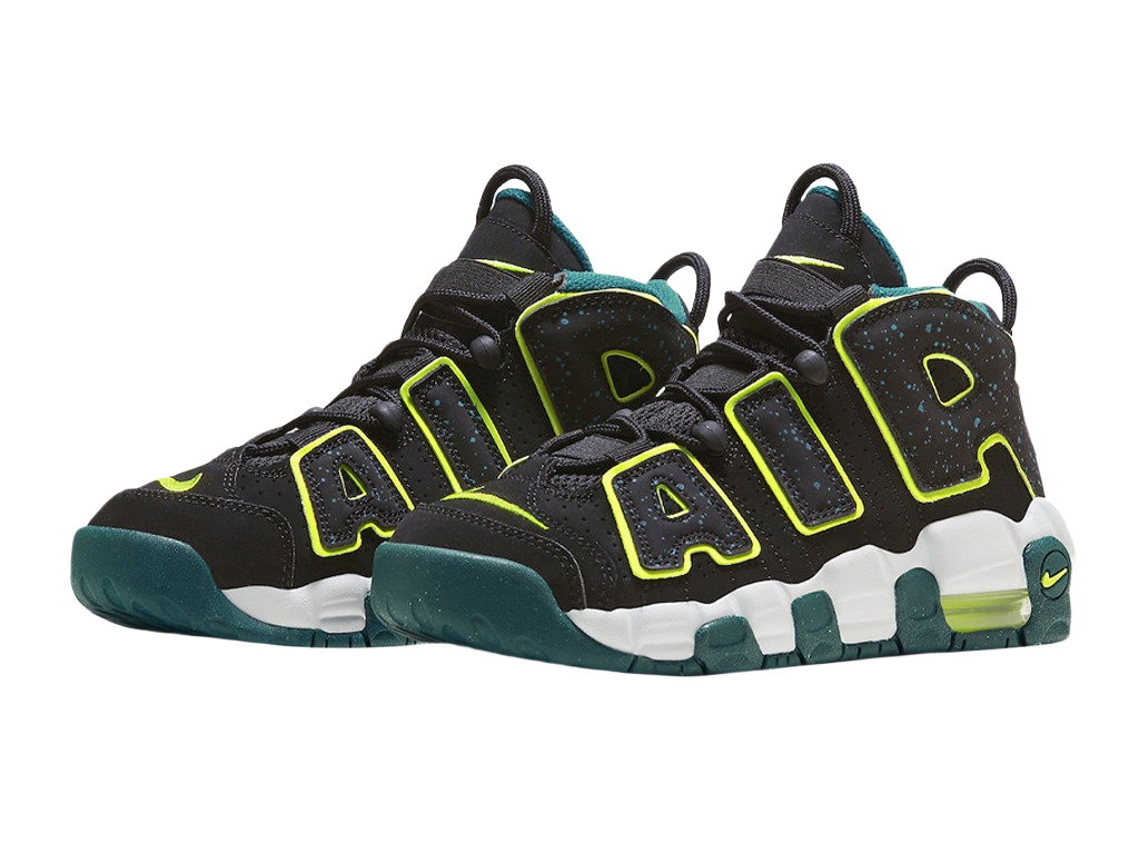 Nike Air More Uptempo GS Black Geode Teal-Nike-pikastore.cz