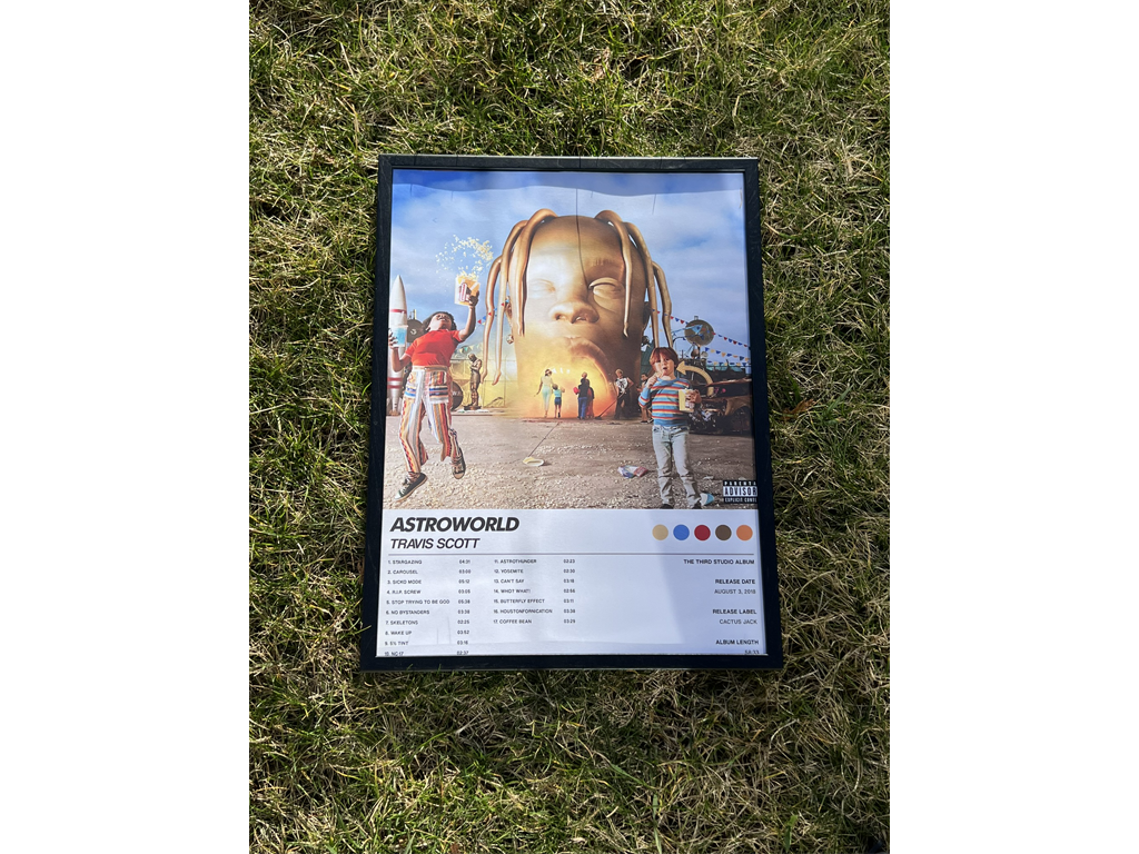 Astroworld, Travis Scott - A3 Album Print-Apparel & Accessories-Pikastore-pikastore.cz
