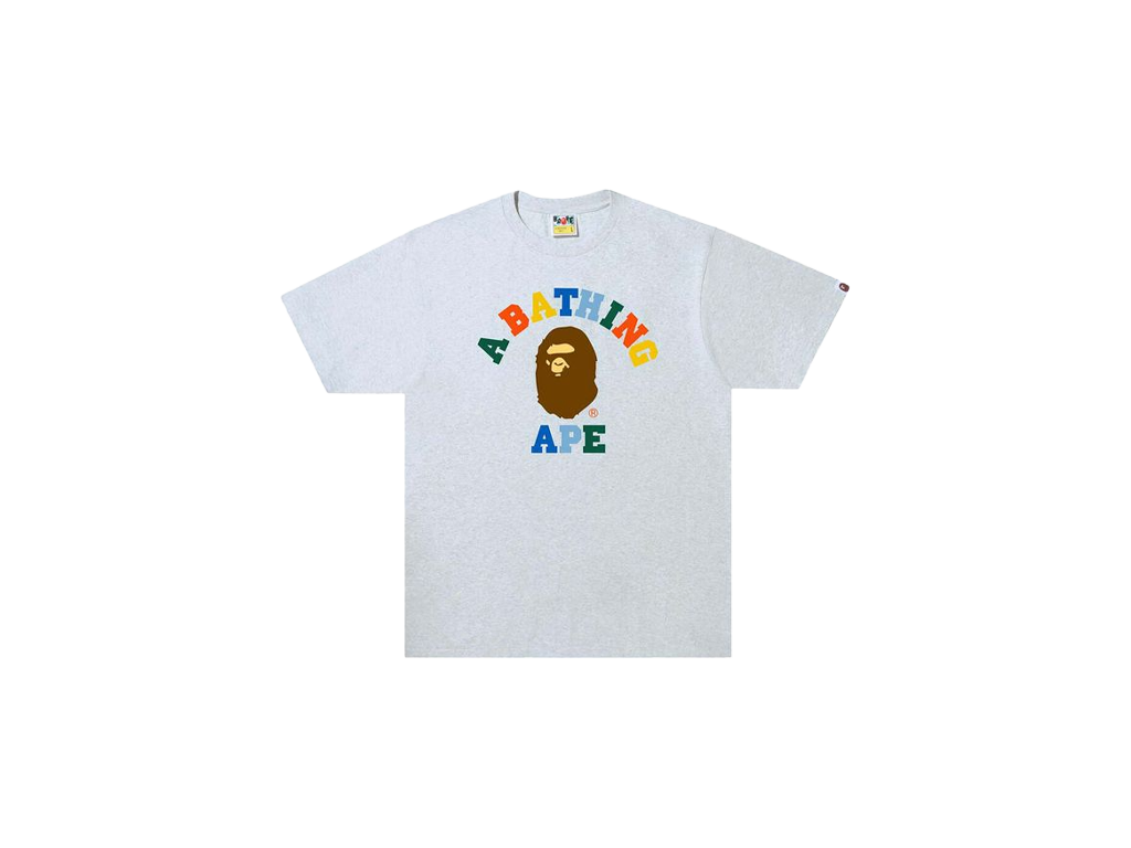 BAPE Colors College Tee (SS22) Gray-BAPE-pikastore.cz