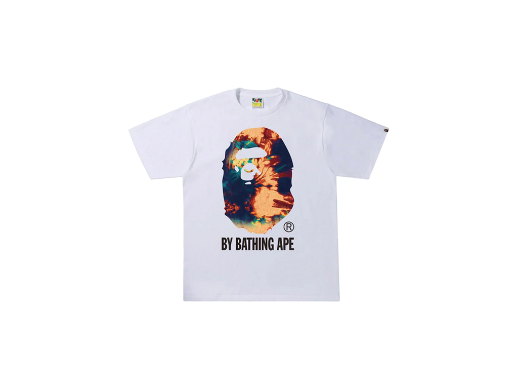 BAPE Tie Dye By Bathing Ape Tee White/Navy-BAPE-pikastore.cz