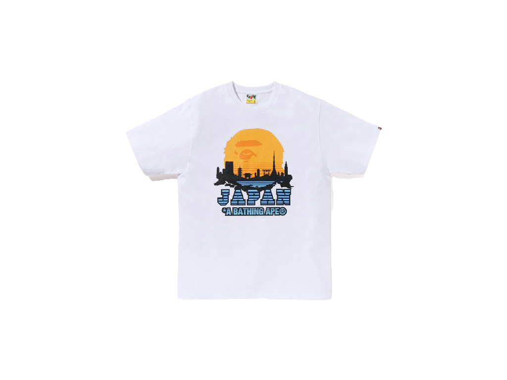 Bape Japan Silhouette Tee White