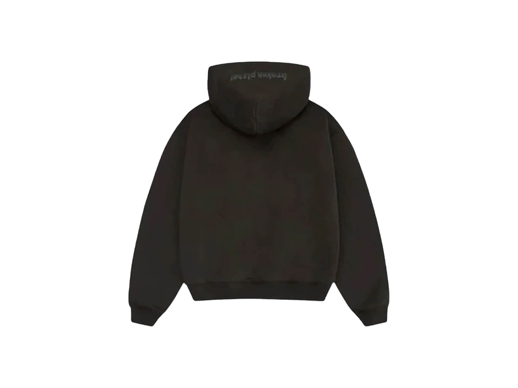 Broken Planet Zip Up Hoodie Soot Black-Broken Planet-pikastore.cz