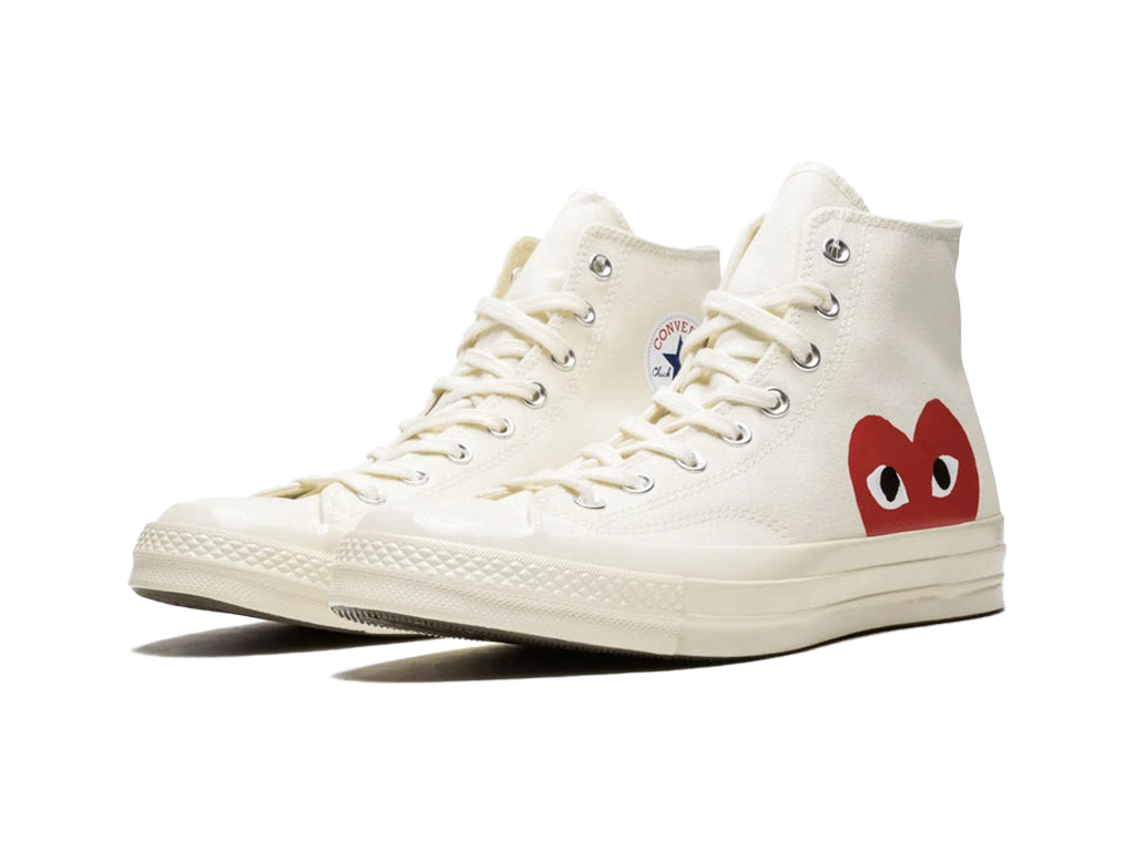 Converse Chuck Taylor All Star 70 Hi Comme des Garcons PLAY White-Converse-pikastore.cz