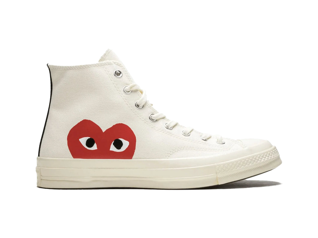 Converse Chuck Taylor All Star 70 Hi Comme des Garcons PLAY White-Converse-pikastore.cz