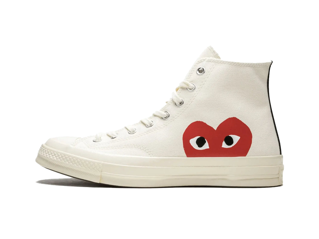 Converse Chuck Taylor All Star 70 Hi Comme des Garcons PLAY White-Converse-pikastore.cz