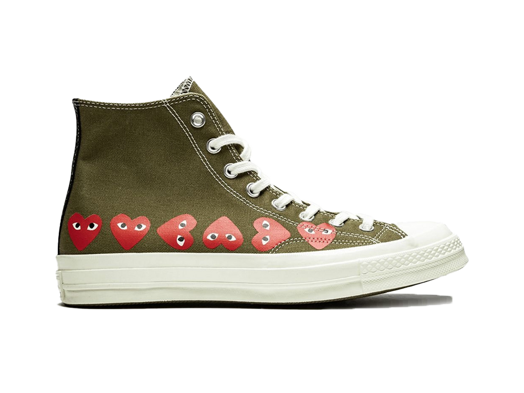 Converse Comme des Garcons Play x Chuck 70 Hi Top Multi Heart-Converse-pikastore.cz
