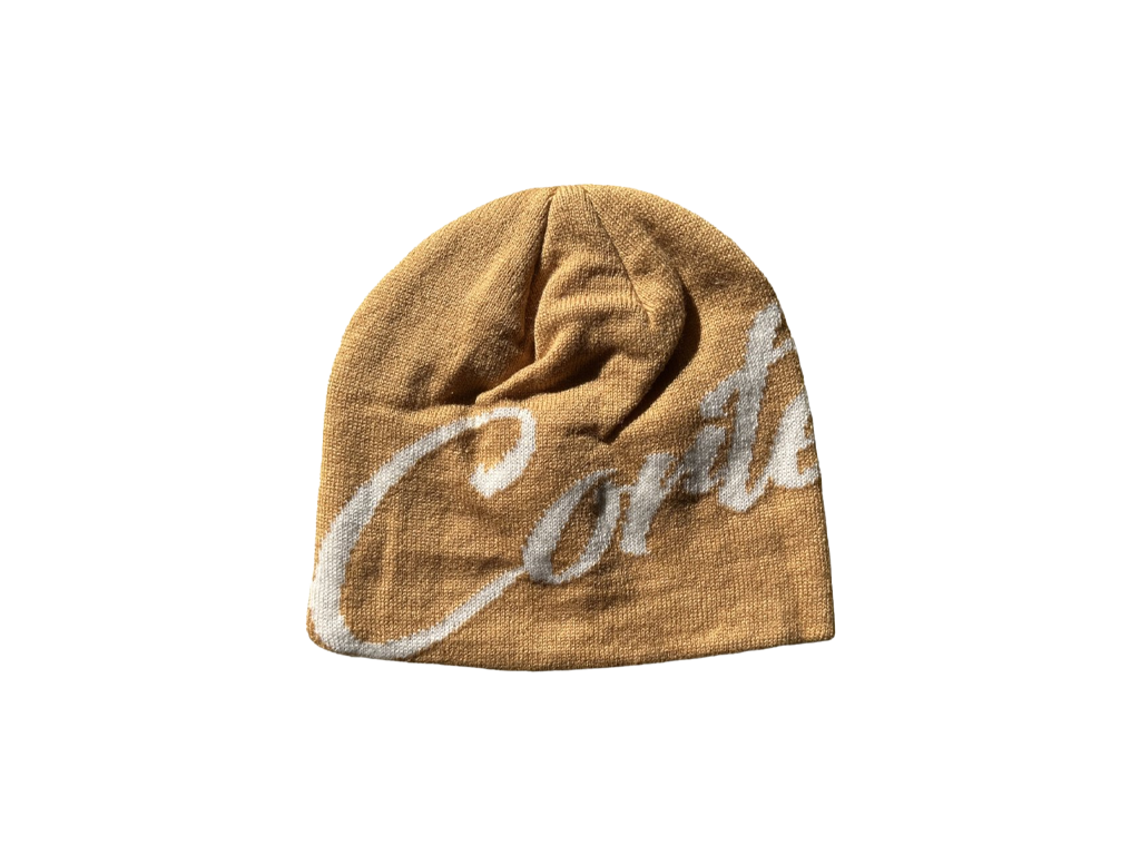 Corteiz Strike Skully Beige Beanie-Corteiz-pikastore.cz