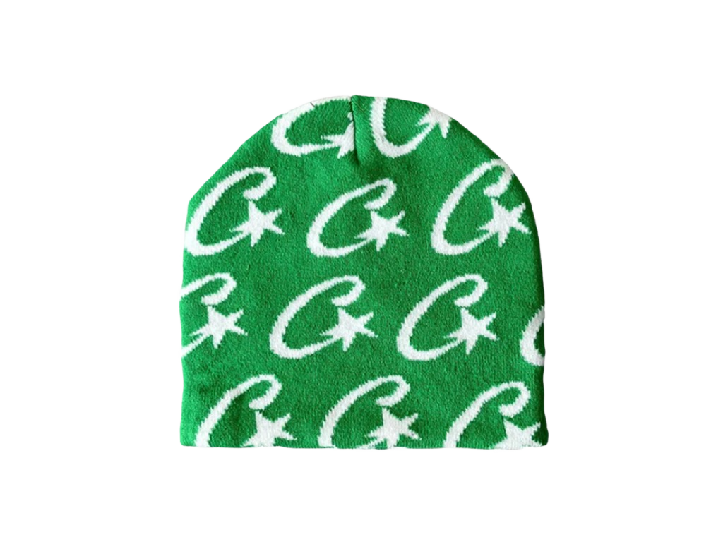 Corteiz Cstarz Monogram Beanie Green-Corteiz-pikastore.cz