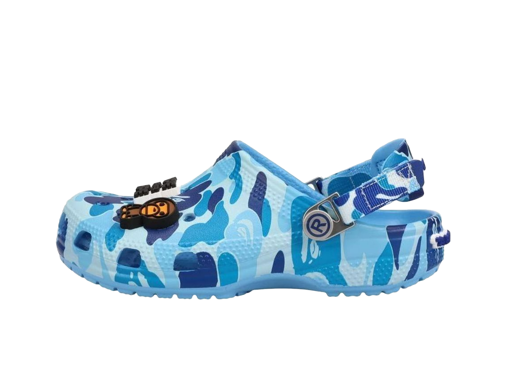 Crocs Classic Clog A Bathing Ape ABC Camo Blue (Kids)-Crocs-pikastore.cz