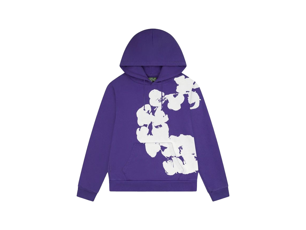 Denim Tears Big Cotton Wreath Sweatshirt Purple-Denim Tears-pikastore.cz