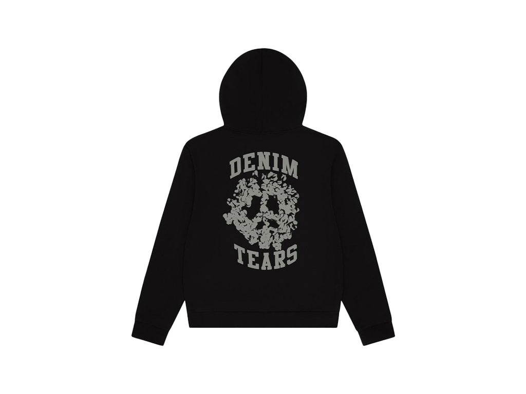 Denim Tears Denim University Zip Hoodie Black-Denim Tears-pikastore.cz