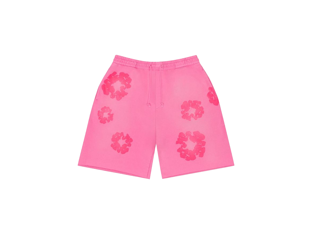 Denim Tears Mono Cotton Wreath Sweat Shorts Pink-Denim Tears-pikastore.cz