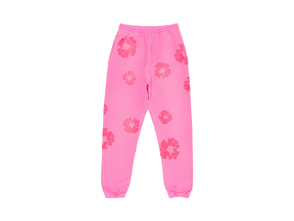 Denim Tears Mono Cotton Wreath Sweatpants Pink-Denim Tears-pikastore.cz