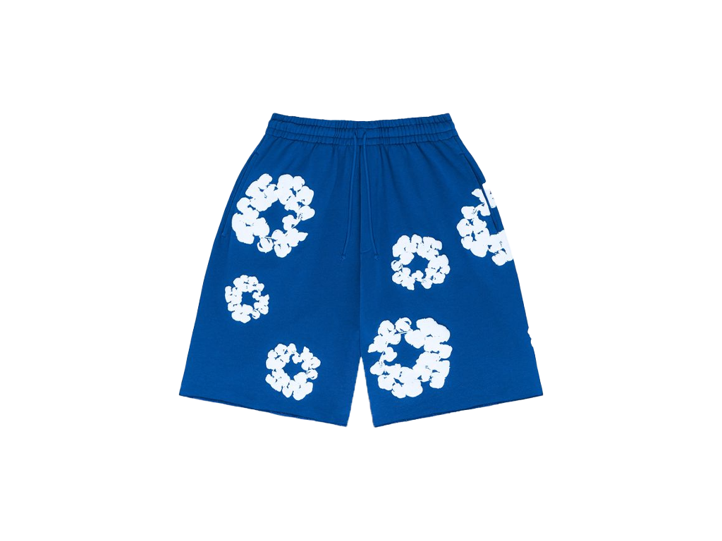 Denim Tears The Cotton Wreath Short Royal Blue-Clothing-Denim Tears-pikastore.cz