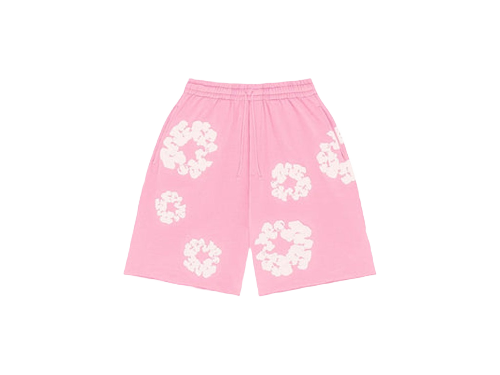 Denim Tears The Cotton Wreath Shorts Pink-Denim Tears-pikastore.cz