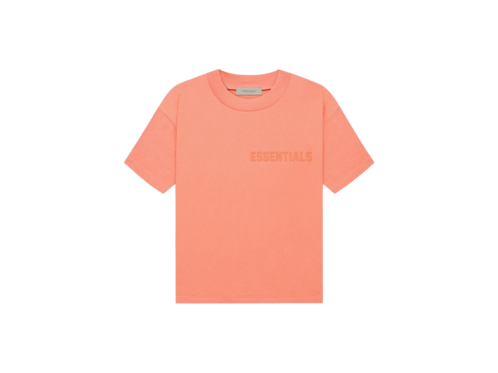 Fear of God Essentials Short-Sleeve Tee Coral – tričko, červená