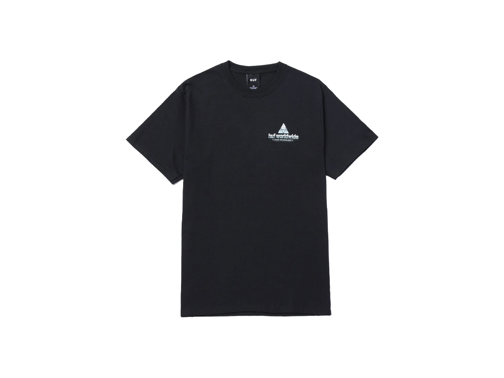 HUF Peak Tech Tee Black-HUF-pikastore.cz