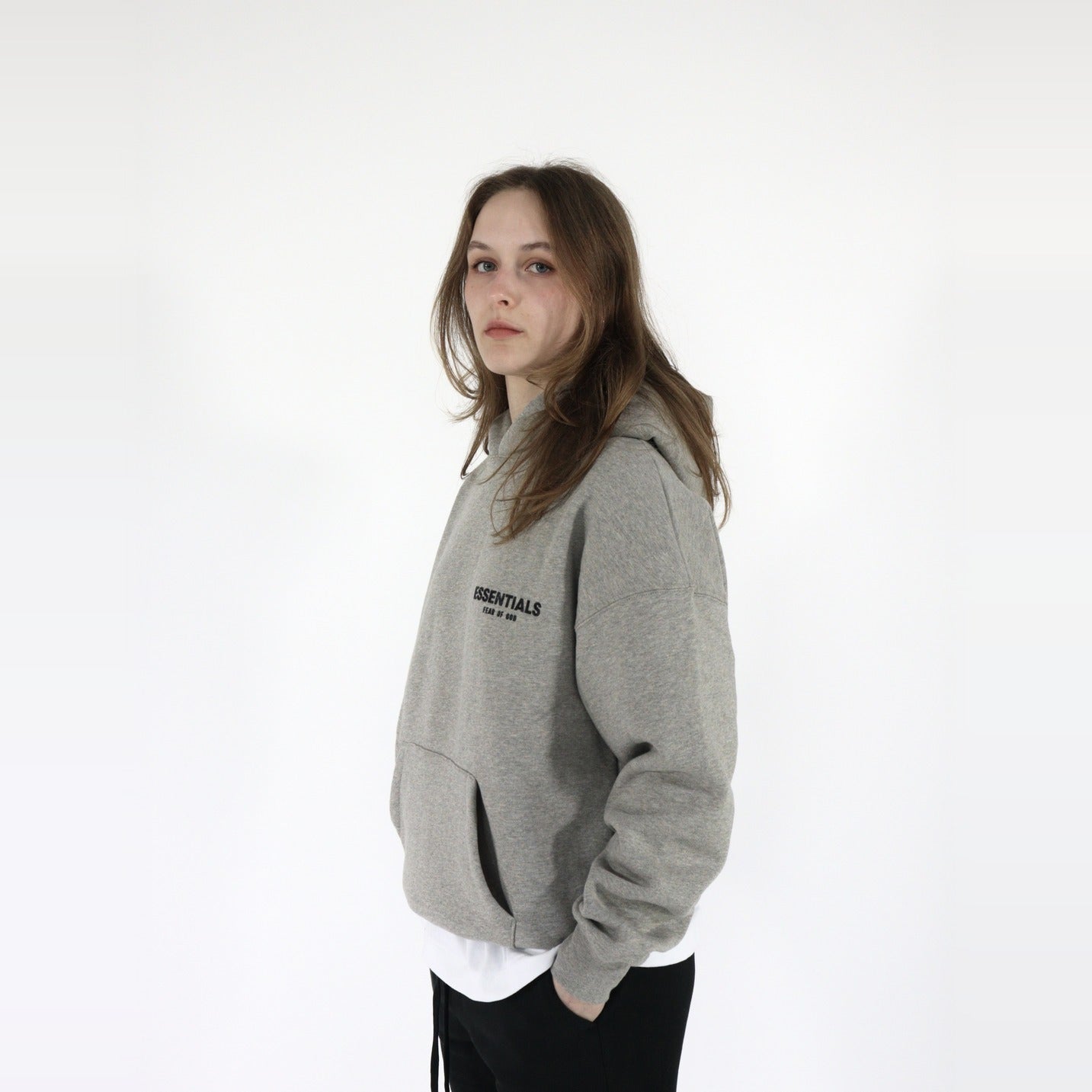 Fear of God Essentials S22 Hoodie Dark Oatmeal - PIKASTORE-Clothing-Fear of God-pikastore.cz